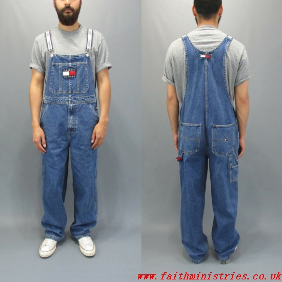 tommy jeans overalls mens